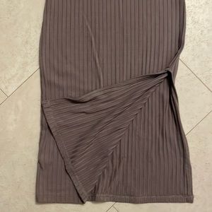 Brand new light brown summer dress with a slit size medium